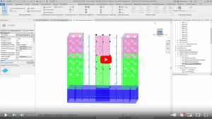 Teil 2 - Definition von Aussteifungswänden. Tutorial BIM mit SOFiSTiK: Erdbebenbemessung.