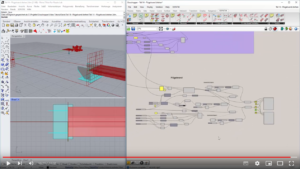 Teil 14 - Flügelwand positionieren und analytisches System: Grasshopper